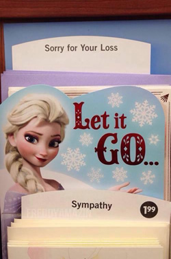 Let It Go Card Awkward
