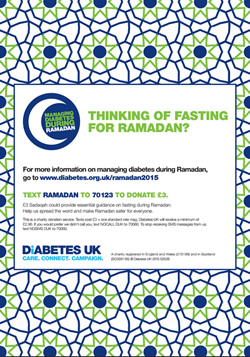 Diabetes UK Text Ramadan
