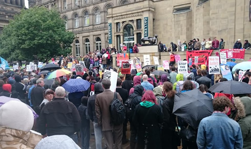 Anti Austerity Protest Leeds