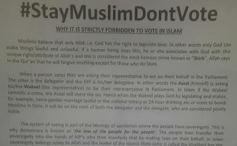 Stay Muslim Dont Vote